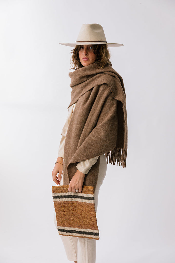 Pampa Oversized Scarf | Earth