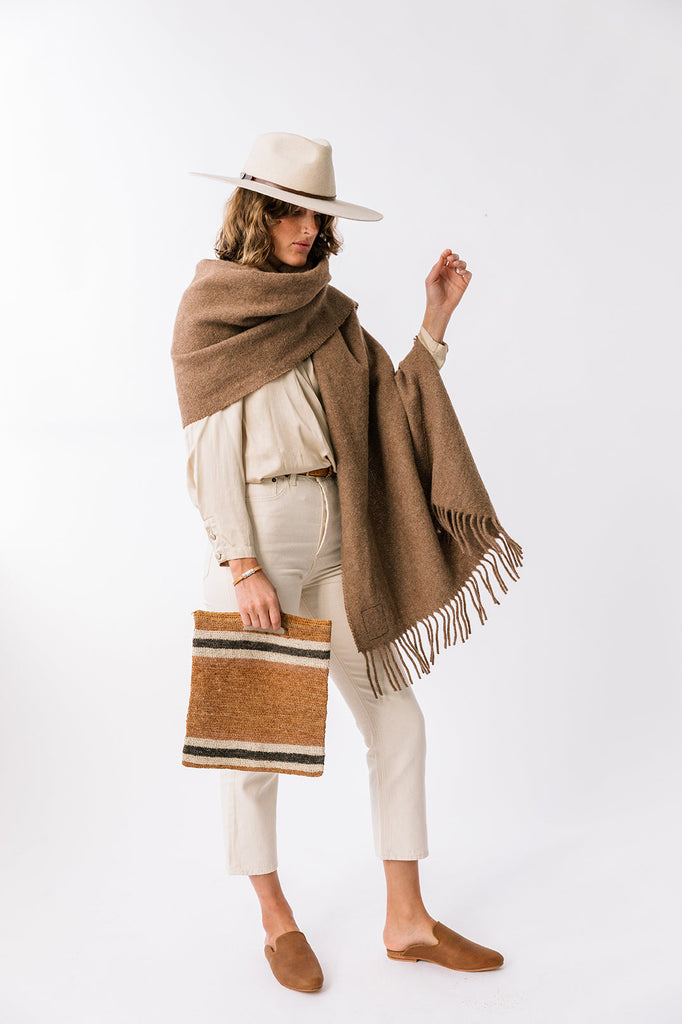 Pampa Oversized Scarf | Earth