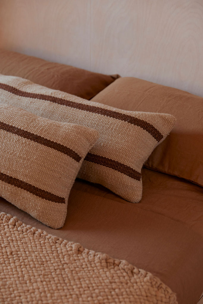 Tomasa Lumbar XL Pillow | Sand & Rust