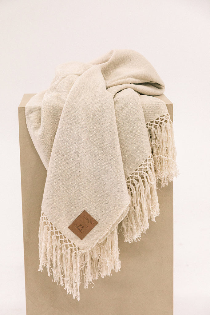 Puna Blend Throw | Natural White