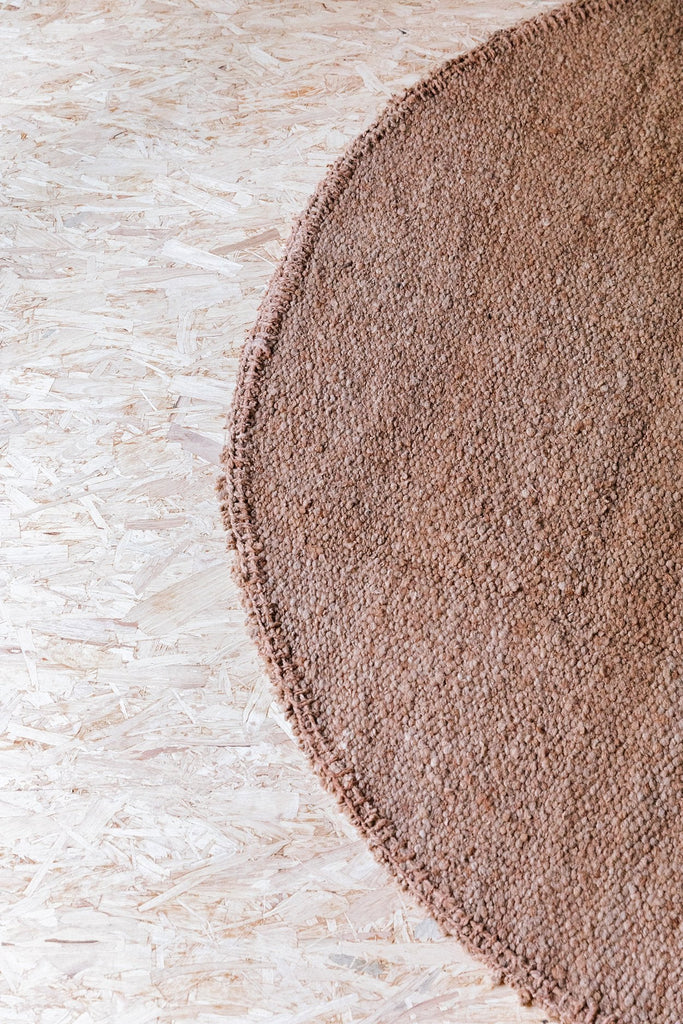 Classica Round Rug | Dusty Peach