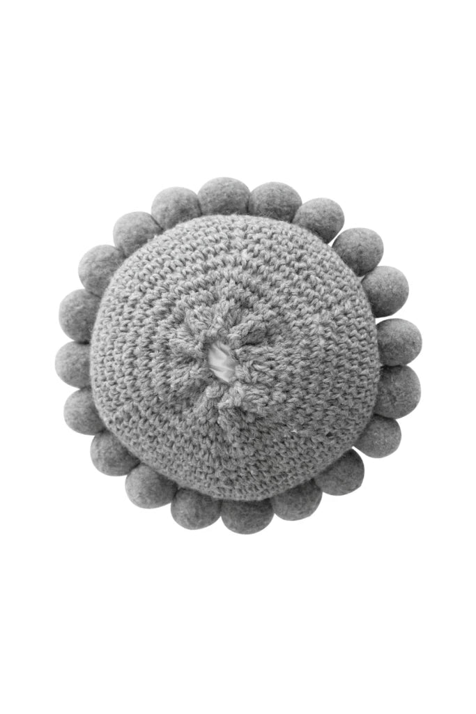 Classica Pom Pom Pillow #1 Mini | Grey