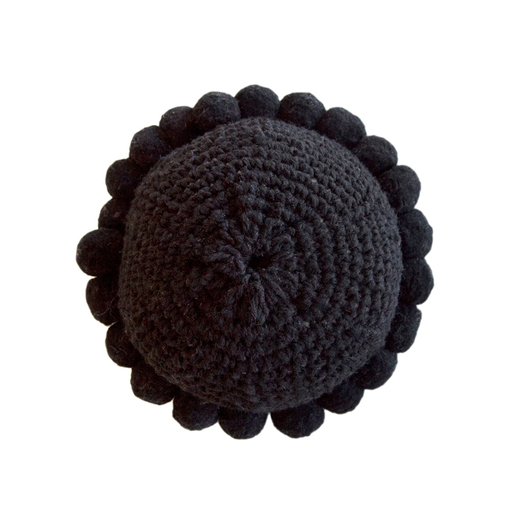 Classica Pom Pom Pillow #1 Mini | Black