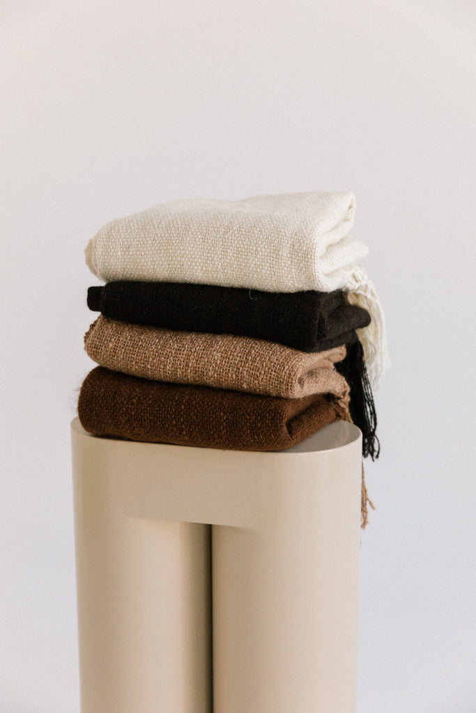 Puna Llama Throw | Natural White